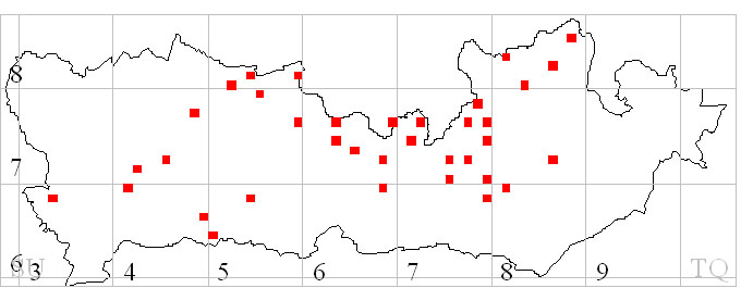 Fig 2. Breeding months distribution with likely overlapping territories eliminated